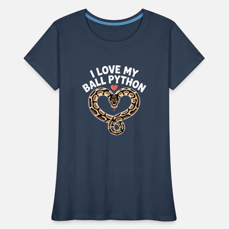 J’adore mon python royal ! Roi python T-shirt bio Premium Femme