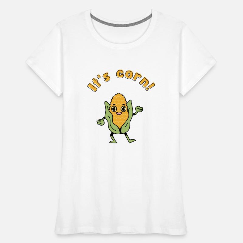 It's corn - a cornstatic design Women's Premium Organic T-Shirt