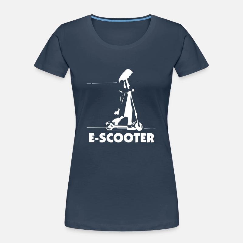 E-Scooter E-Roller Scooter Frauen Premium Bio T-Shirt