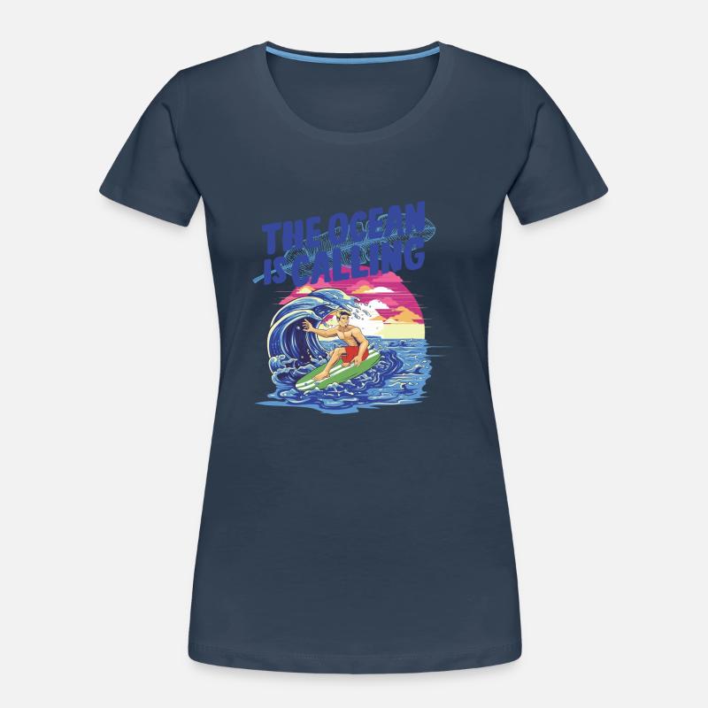 Conception de l’océan T-shirt bio Premium Femme
