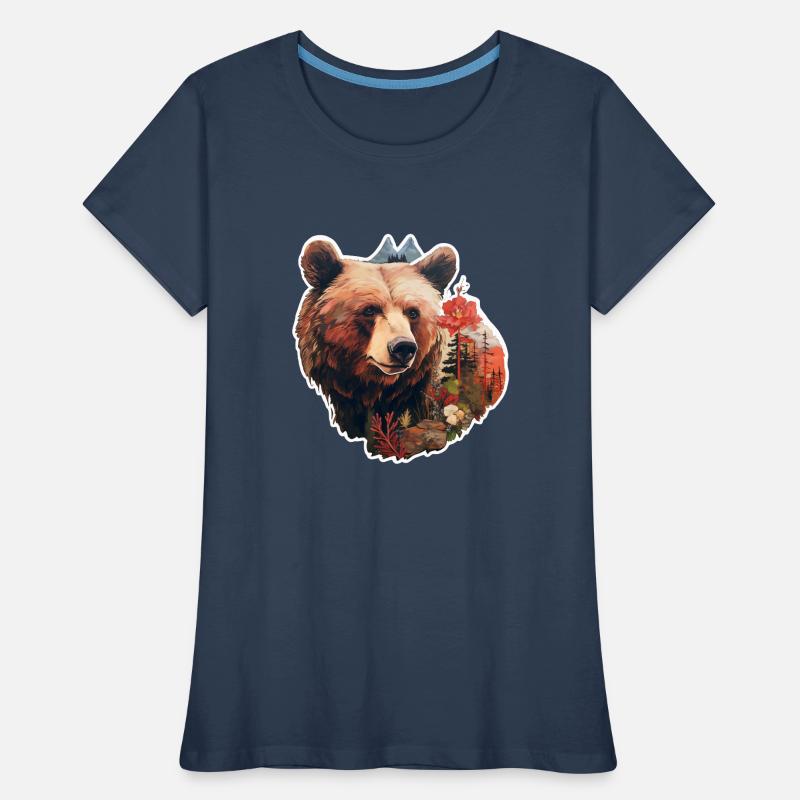 Bear in the wild Women's Premium Organic T-Shirt