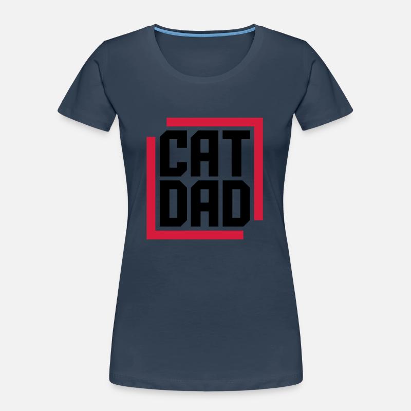 Conception du logo Cat Dad T-shirt bio Premium Femme