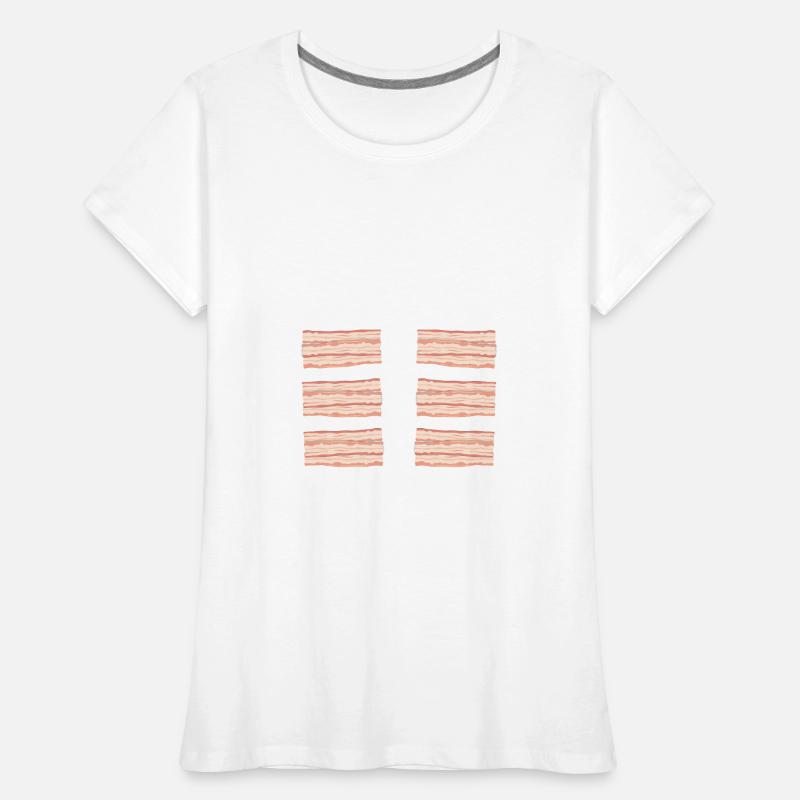 Découvrez mon Sixpack Bacon Lover Crispy T-shirt bio Premium Femme