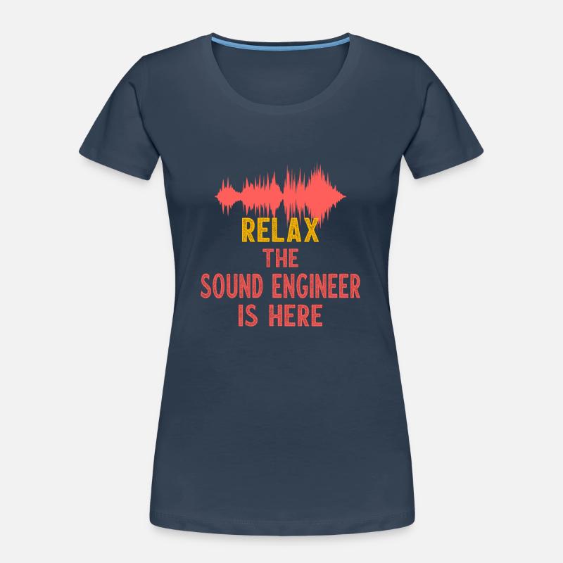 Tonmeister Tontechnik Audio Mixing Mastering Frauen Premium Bio T-Shirt
