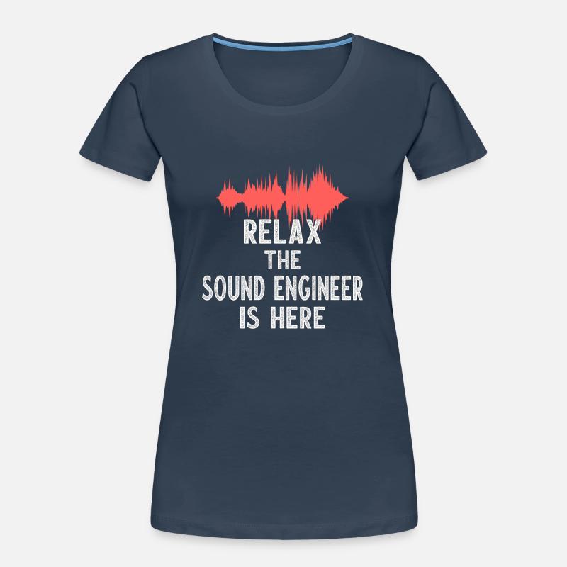 Tonmeister Tontechnik Audio Mixing Mastering Frauen Premium Bio T-Shirt