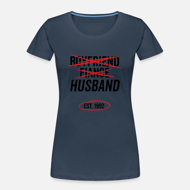 Freund Verlobter Ehemann Est 1992 Frauen Premium Bio T-Shirt