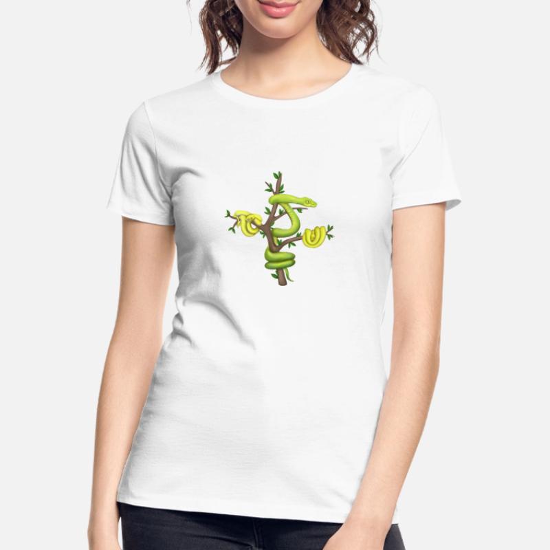 Der Grüne Python - Baumpython Frauen Premium Bio T-Shirt