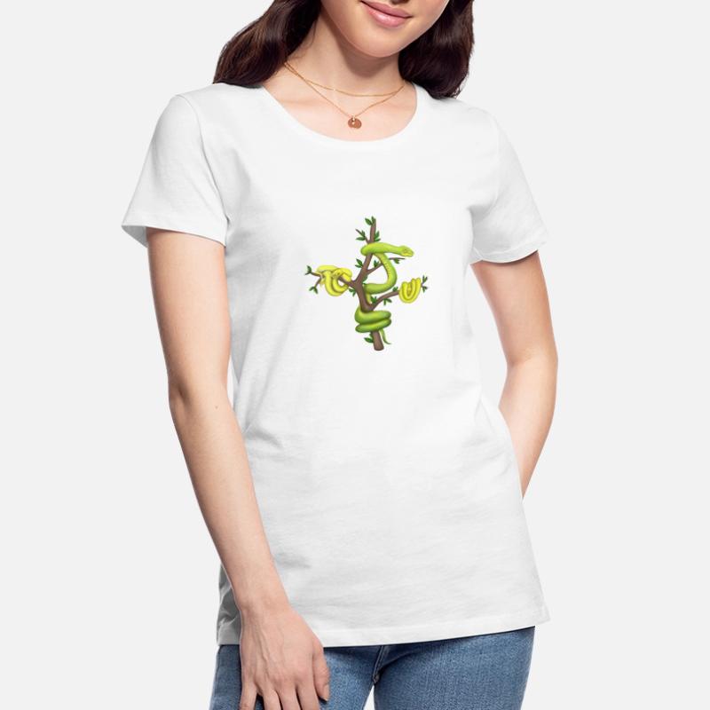 Le Python vert - Python arborescent T-shirt bio Premium Femme
