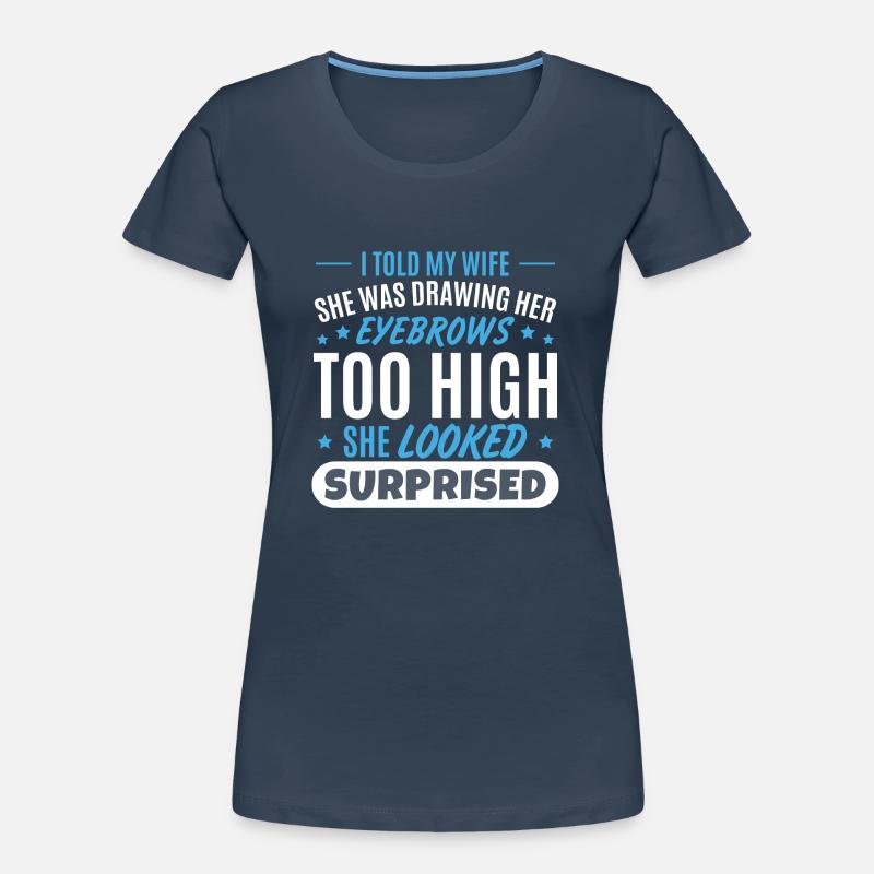 Ehefrau Ehemann Witz Vatertag Frauen Premium Bio T-Shirt