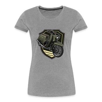 Schwalbe KR51/1 // Illustration - Frauen Premium Bio T-Shirt -  - Vorne - Mia (176cm)