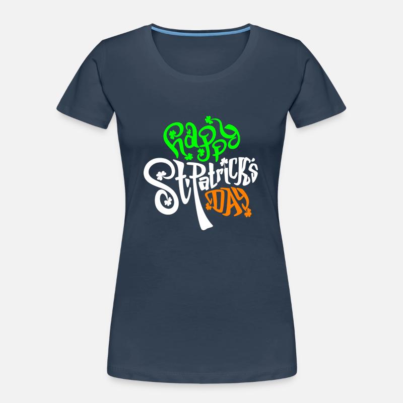 trèfle Saint Patrick design unique Saint Patrick T-shirt bio Premium Femme