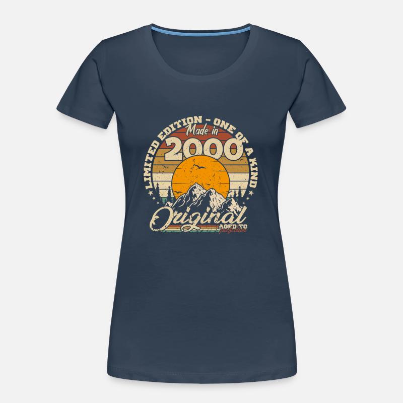 Made in 2000 Geburtstagsgeschenk 2000 Retro 2000 Frauen Premium Bio T-Shirt