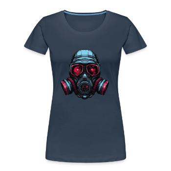 Gas mask - Women's Premium Organic T-Shirt -  - Front - Mia (176cm)