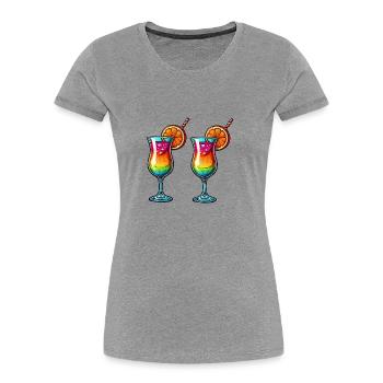 Cocktails - Women's Premium Organic T-Shirt -  - Front - Mia (176cm)
