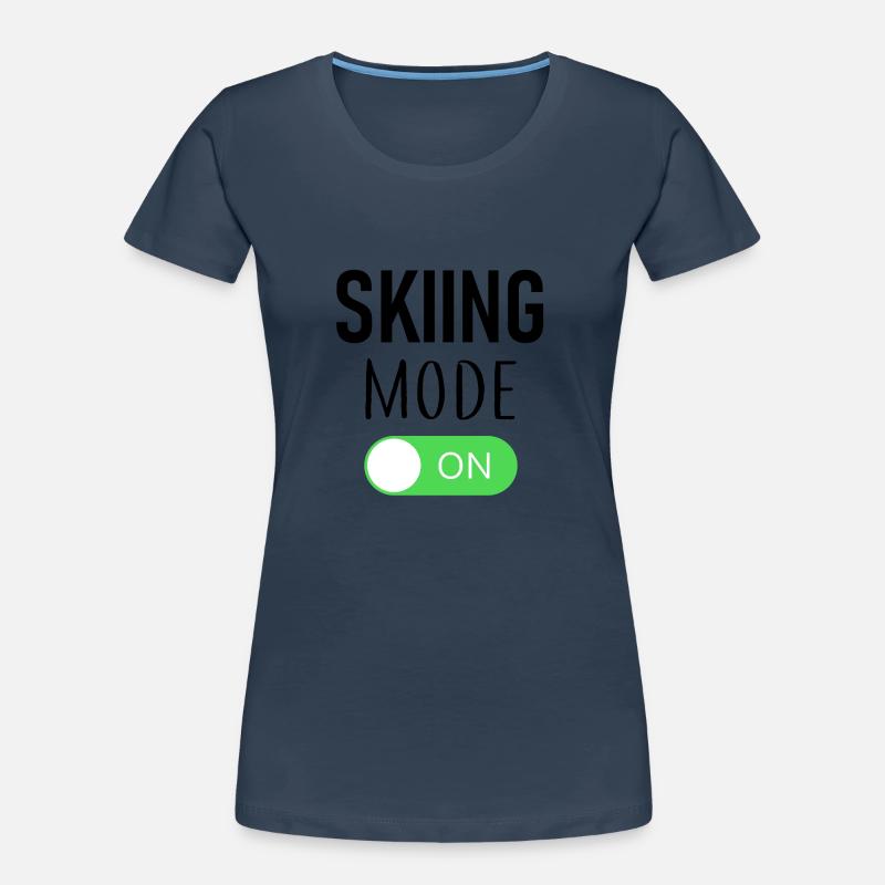 Mode ski activé - Ski - Ski - Itinéraire T-shirt bio Premium Femme