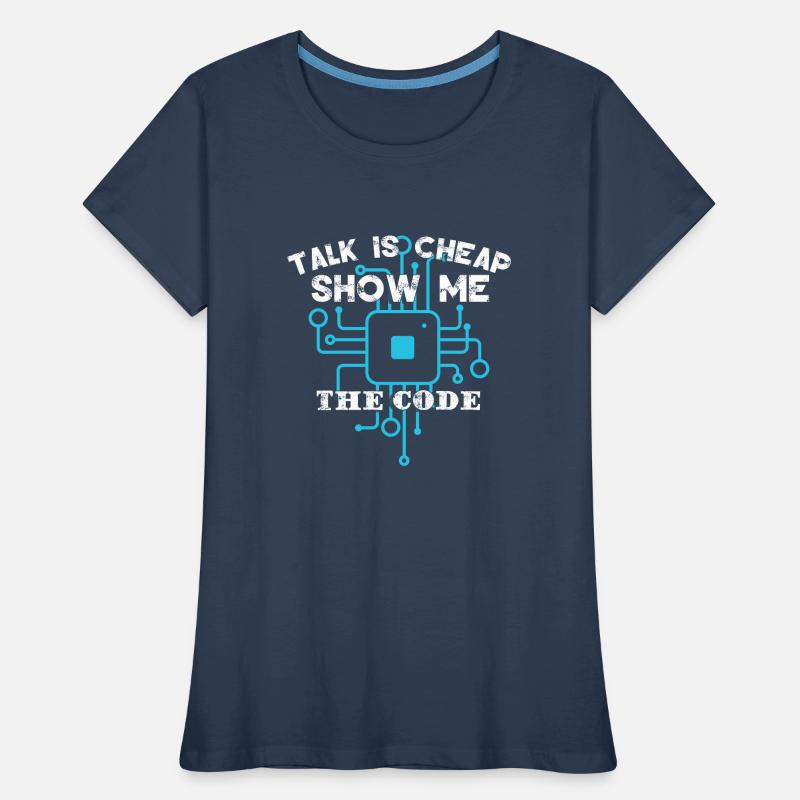 Lustige Programmierer-Codierung Frauen Premium Bio T-Shirt