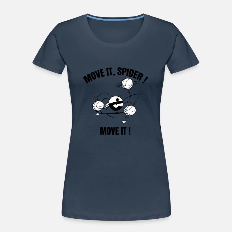 Beth l'araignée - Le basket (version texte) T-shirt bio Premium Femme
