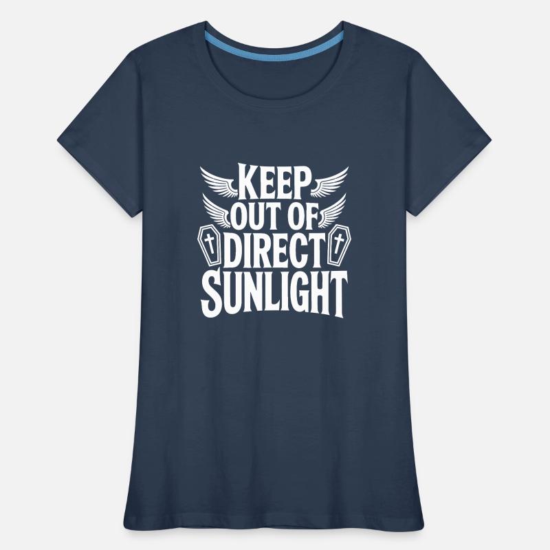 Keep out of direct sunlight! Vampire Goth Emo Frauen Premium Bio T-Shirt