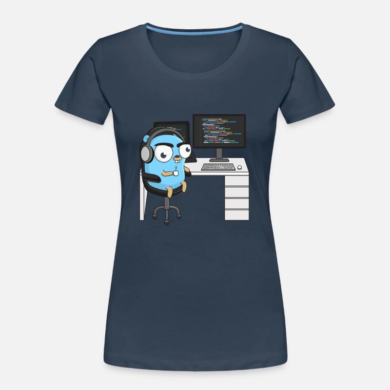 Codage Gopher - T-shirt bio Premium Femme - 