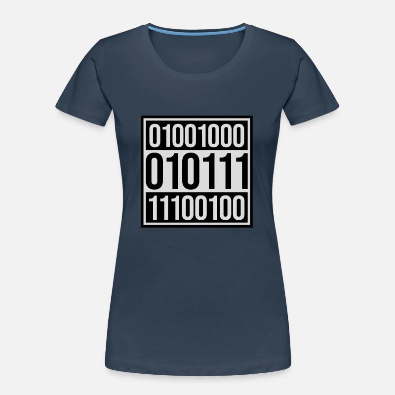 Langage de programme de code binaire T-shirt bio Premium Femme