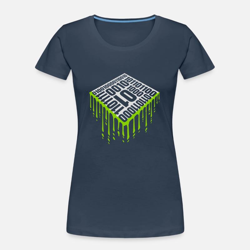 Langage de programme de code binaire T-shirt bio Premium Femme