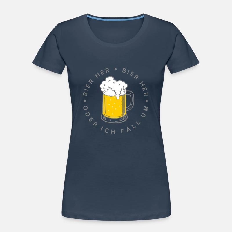 Bees here - Oder ich fall um! Women's Premium Organic T-Shirt