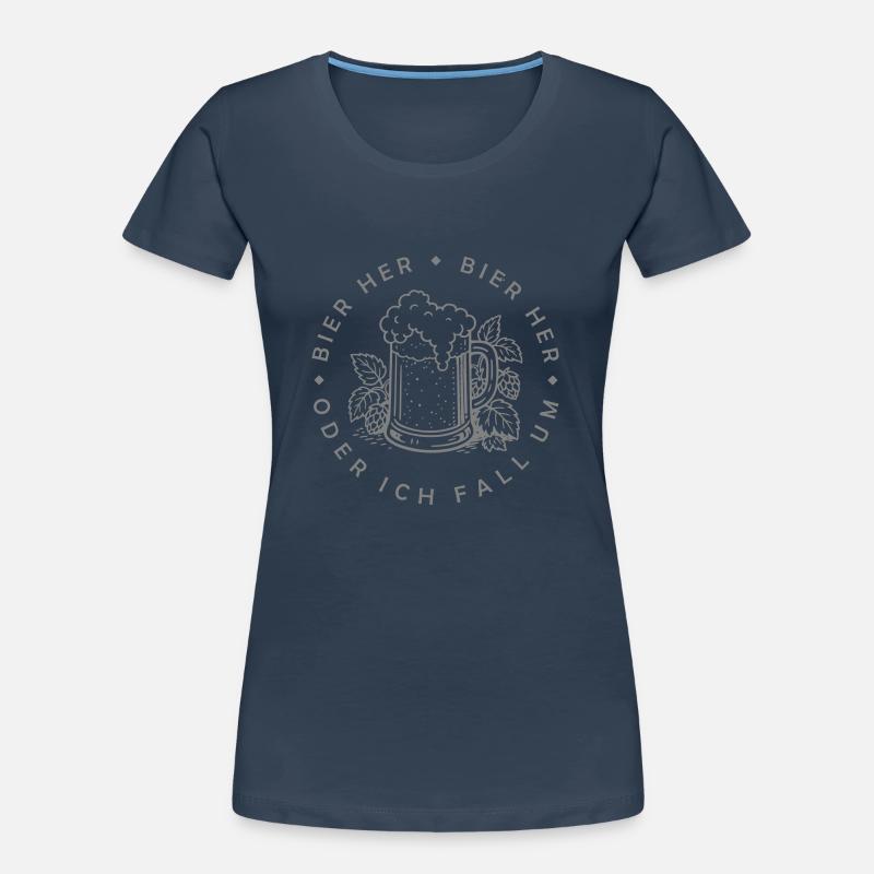 Bees here - Oder ich fall um! Women's Premium Organic T-Shirt