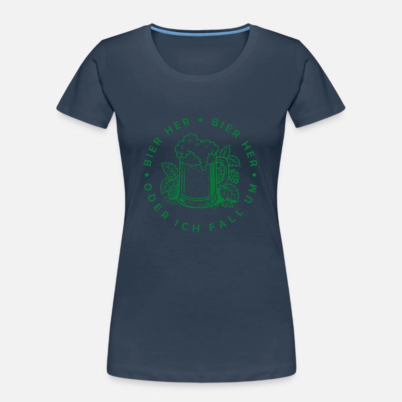 Bees here - Oder ich fall um! Women's Premium Organic T-Shirt