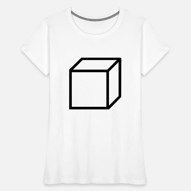cube T-shirt bio Premium Femme