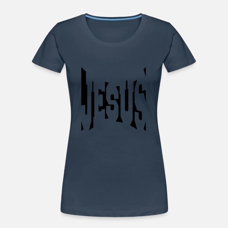 frais logo, conception, texte jésus christ T-shirt bio Premium Femme