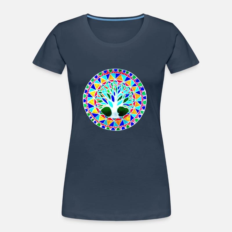 graphic tree pattern - Women's Premium Organic T-Shirt -