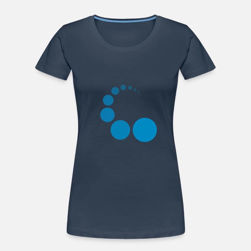 CIRCIRCLE BLAU Frauen Premium Bio T-Shirt
