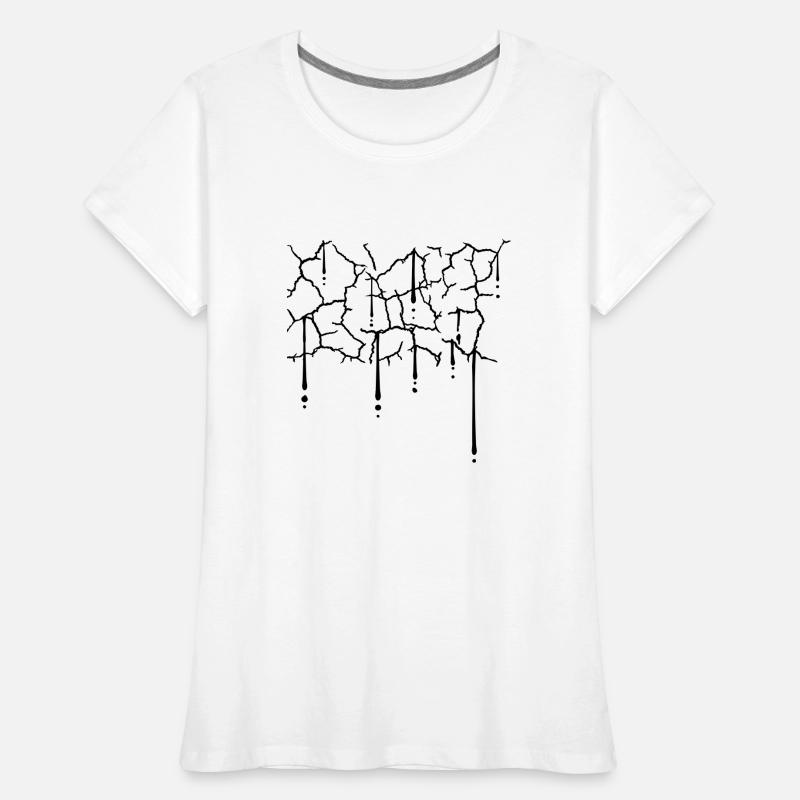 Drops Cracks Pattern Texture Women's Premium Organic T-Shirt