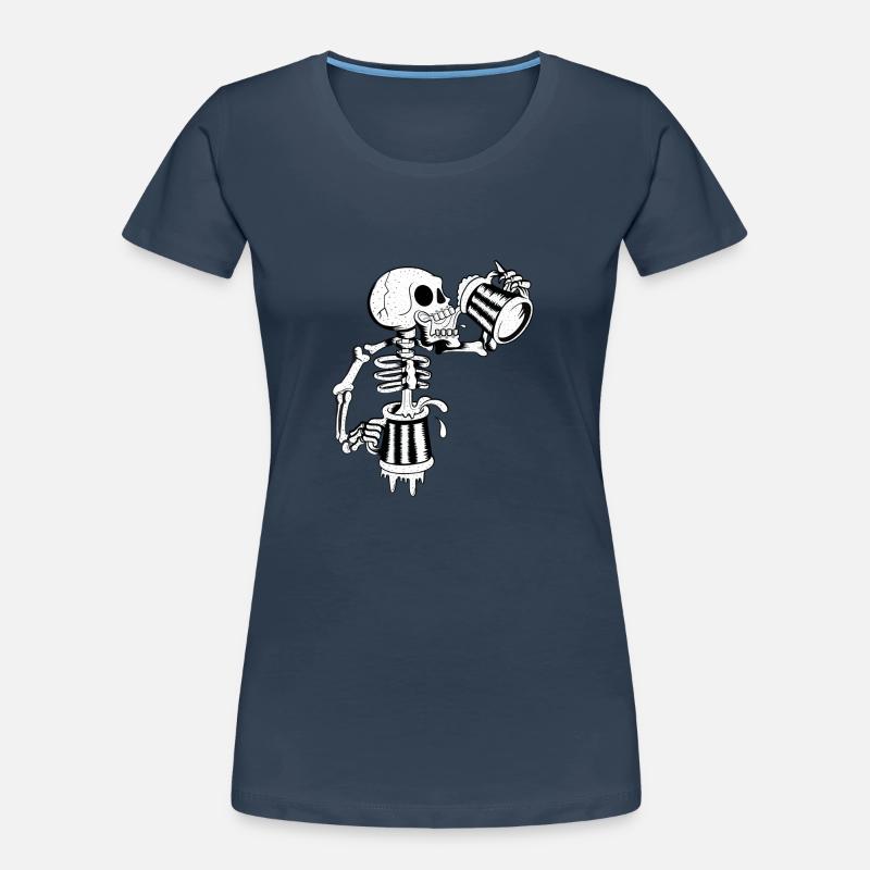 Immer durstig | Skelett | Dauertrinker Frauen Premium Bio T-Shirt