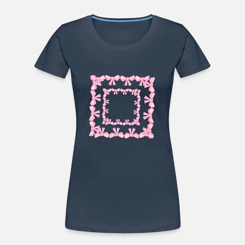 frame square square loop pink Women's Premium Organic T-Shirt