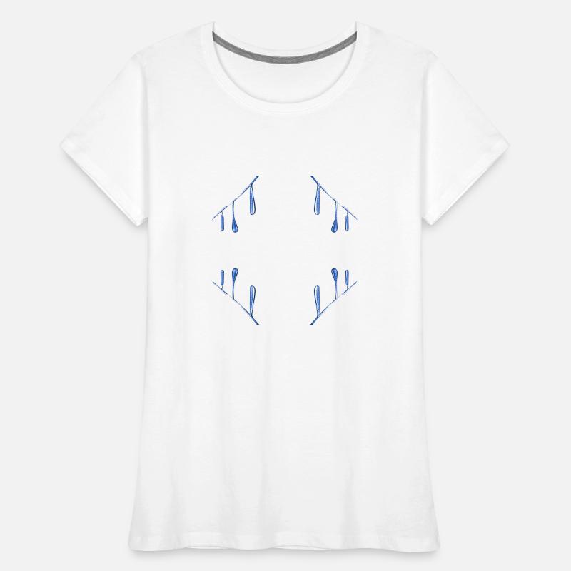 blue pattern drop Women's Premium Organic T-Shirt