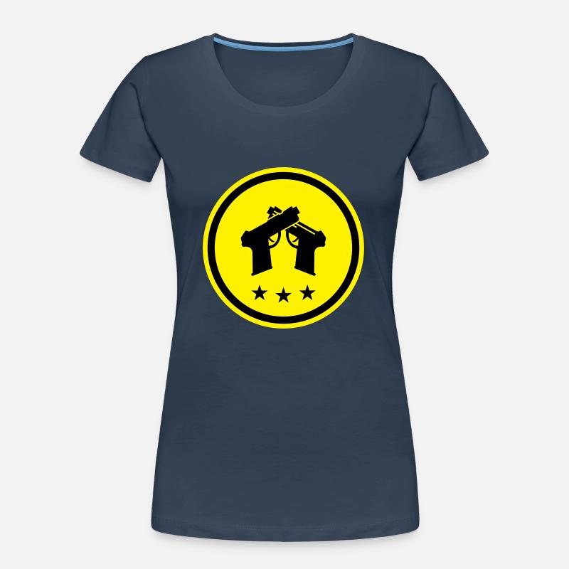 Symbole du pistolet T-shirt bio Premium Femme