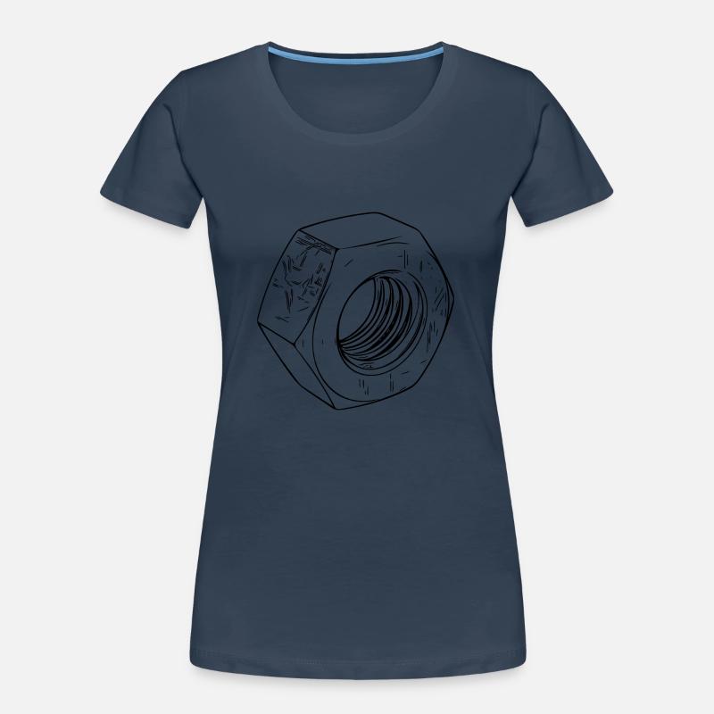 Écrou à vis avec surface rayée T-shirt bio Premium Femme