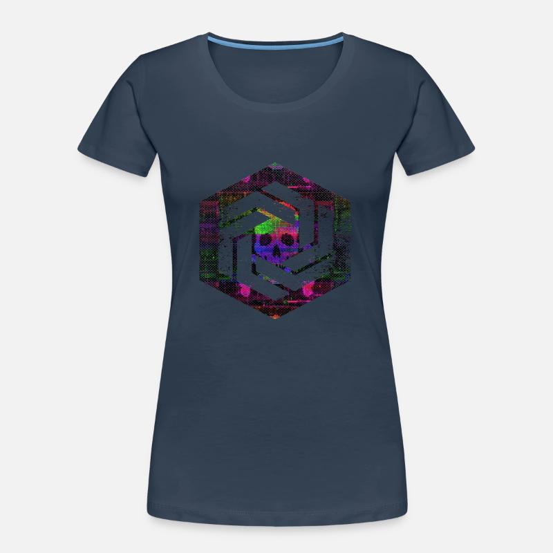 Codage géométrique du programmeur de programmation hexagonale T-shirt bio Premium Femme