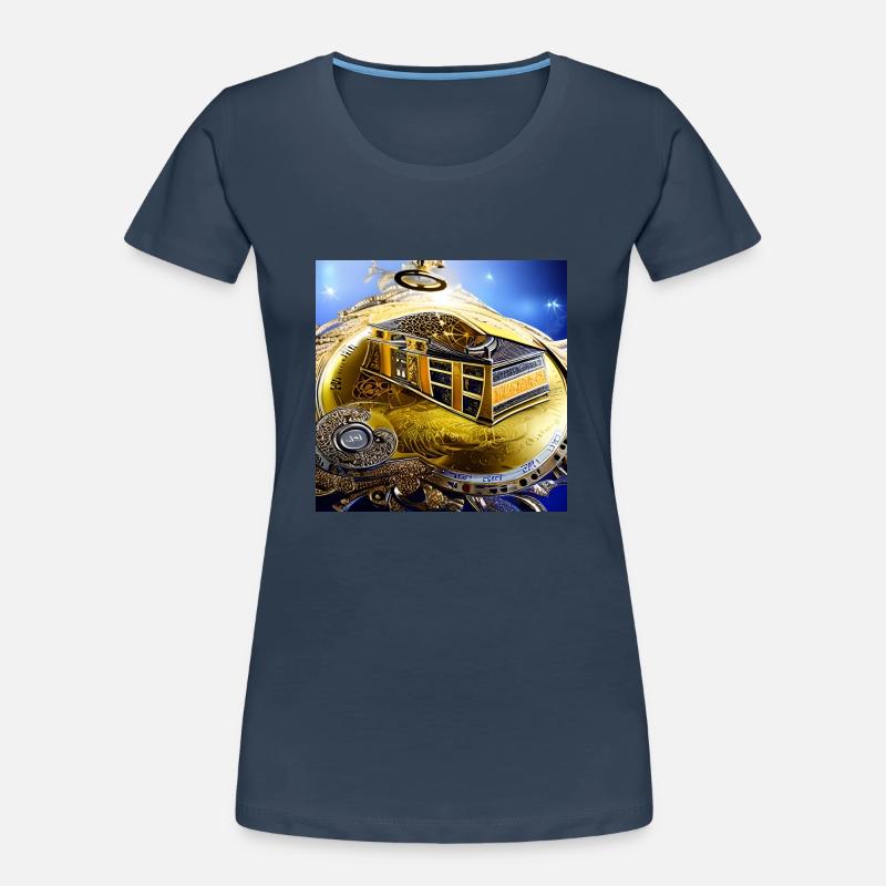 Clock abstraction Women's Premium Organic T-Shirt