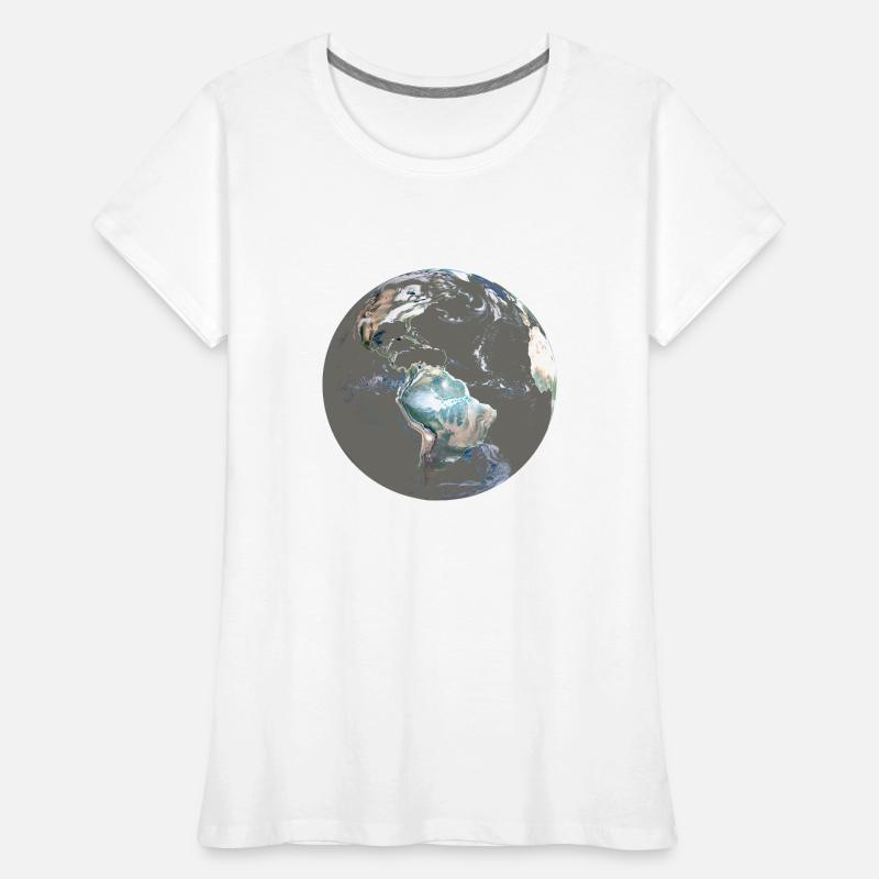 Blauer Planet Adieu, oder Rettet die Erde! Jetzt! Frauen Premium Bio T-Shirt