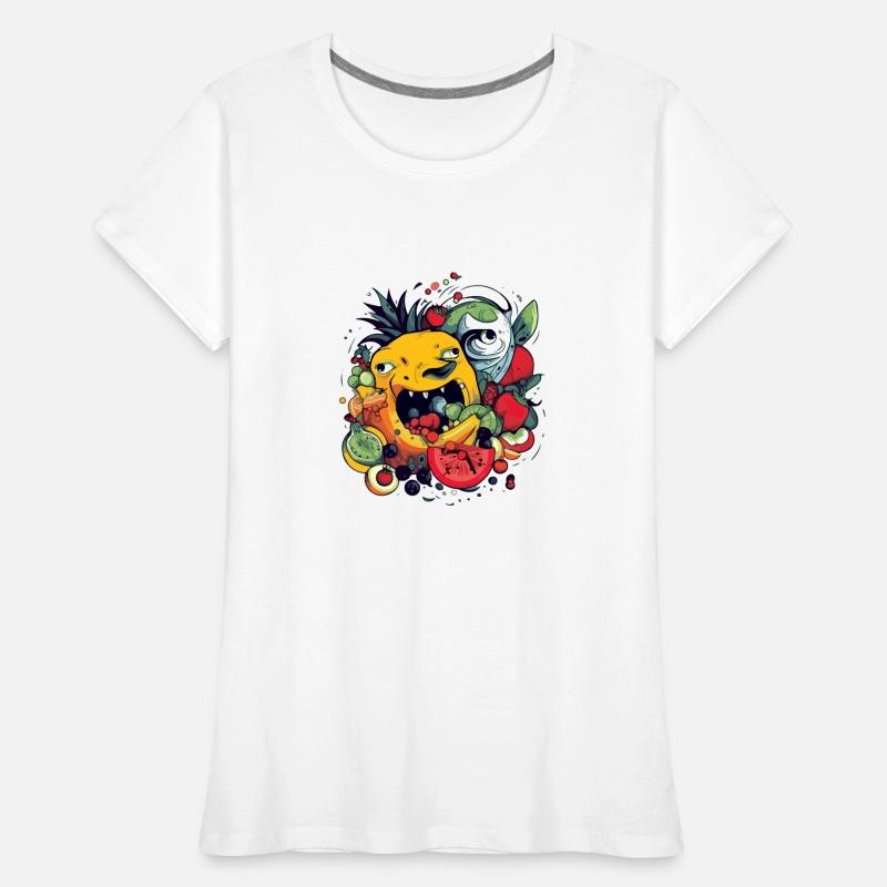 Fruit-devouring pineapple Women's Premium Organic T-Shirt