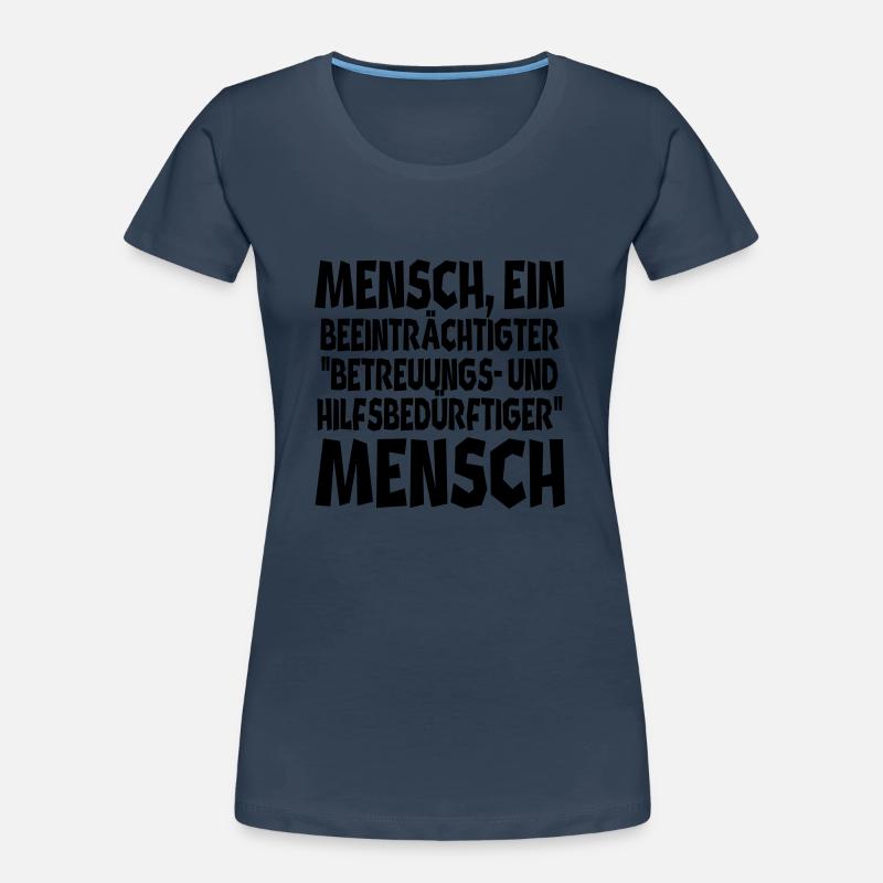 Mensch ein beeinträchtigter II Frauen Premium Bio T-Shirt