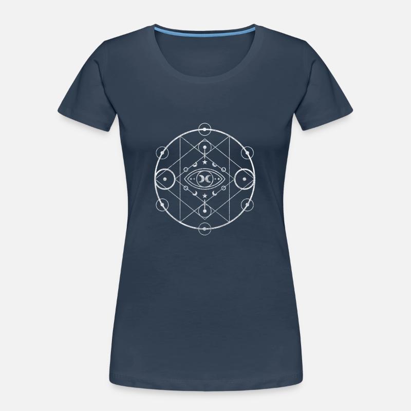 Symbol Mond Krieger Elemente Frauen Premium Bio T-Shirt