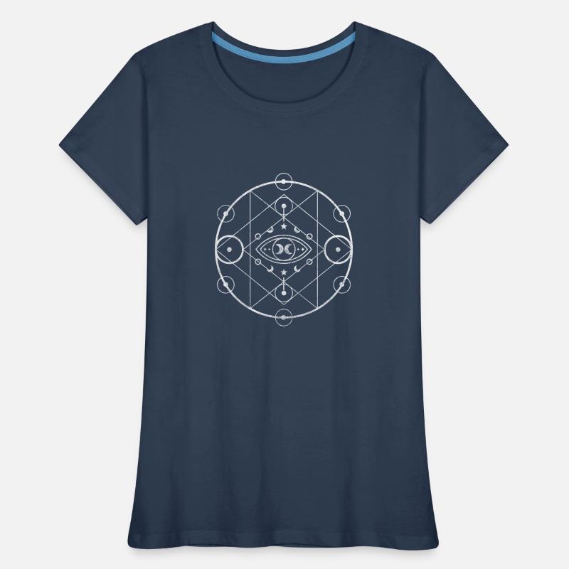 Symbol Mond Krieger Elemente Frauen Premium Bio T-Shirt