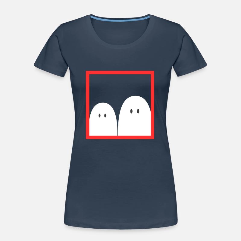 Ghost in a red frame Women's Premium Organic T-Shirt