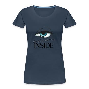 Sarkasmus inside - Frauen Premium Bio T-Shirt -  - Vorne - Mia (176cm)