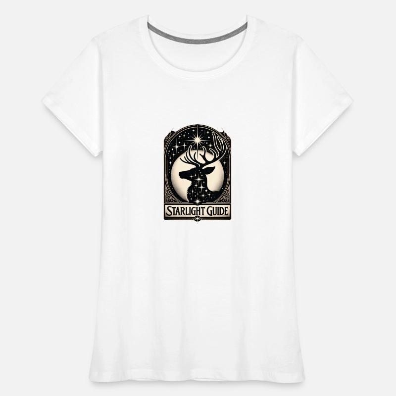 Starlight Antler Glow Women's Premium Organic T-Shirt