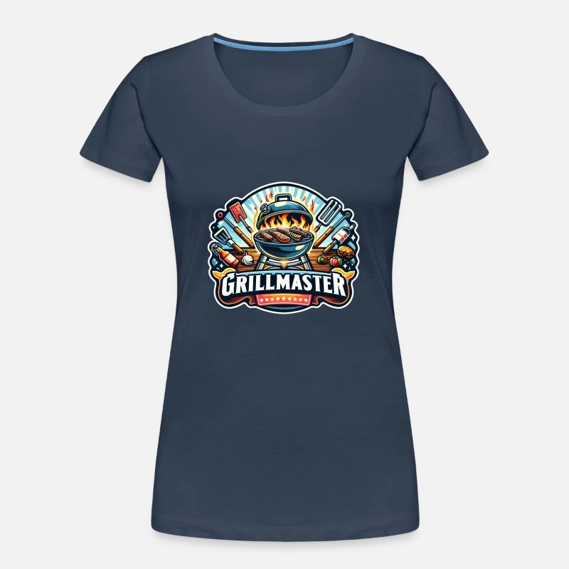 GrillMaster - Illustration de gril T-shirt bio Premium Femme