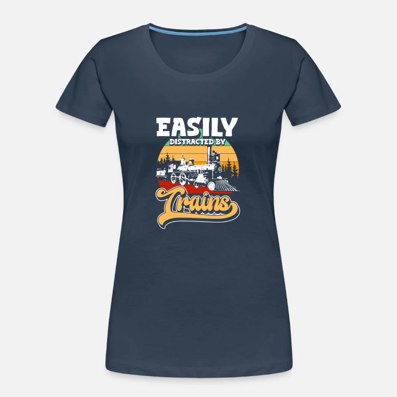Zugführer Gleis Beruf Schaffner Frauen Premium Bio T-Shirt